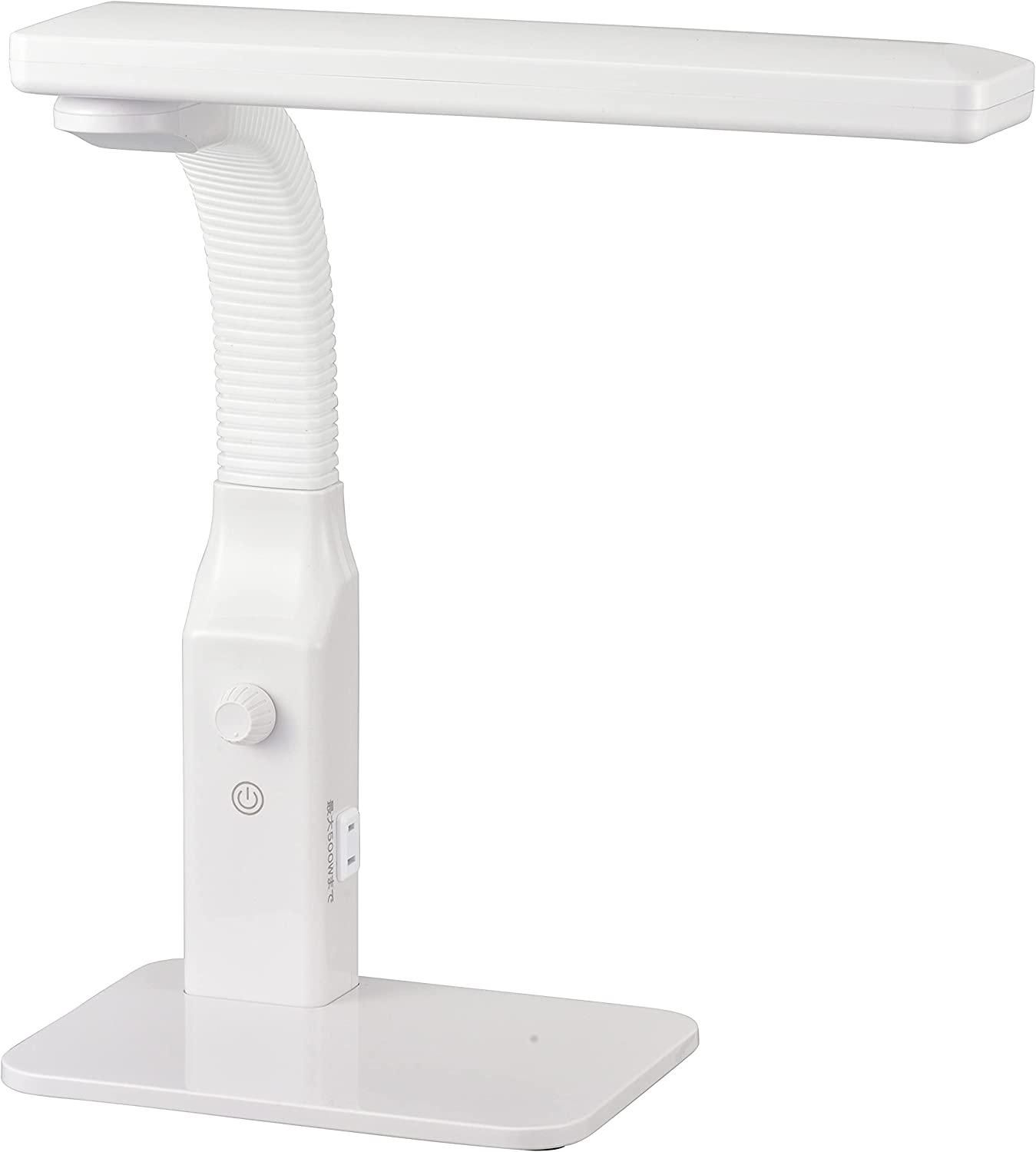 【新品・3営業日で発送】OHM オーム電機 LEDデスクスライト 調光機能付き ホワイト DS-LD95CG-W／RA93 06-3684 OHM