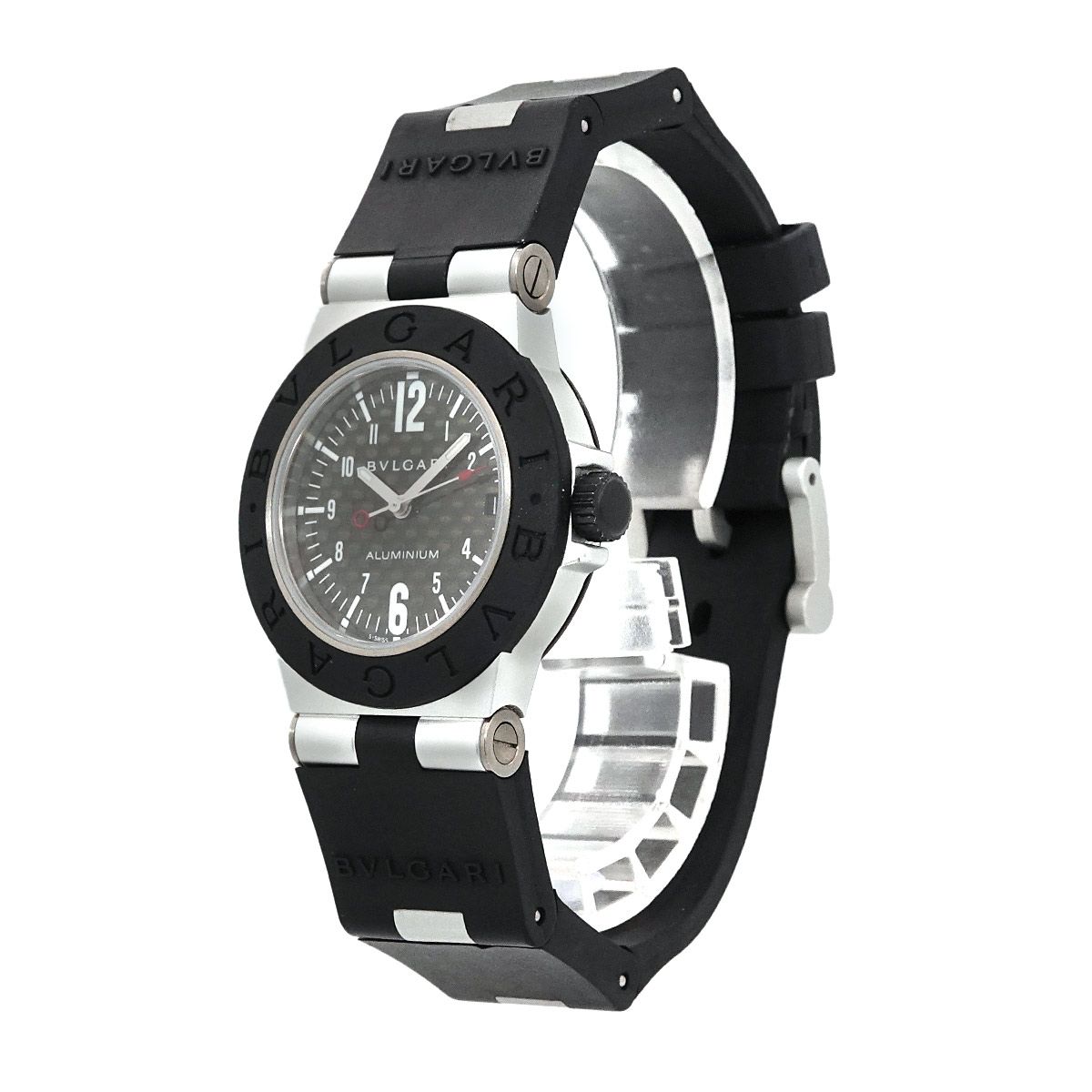 ブルガリ 腕時計 アルミニウム AL32TA クォーツ デイト ブラック ブルガリ 腕時計 アルミニウム AL32TA クォーツ デイト ブラック