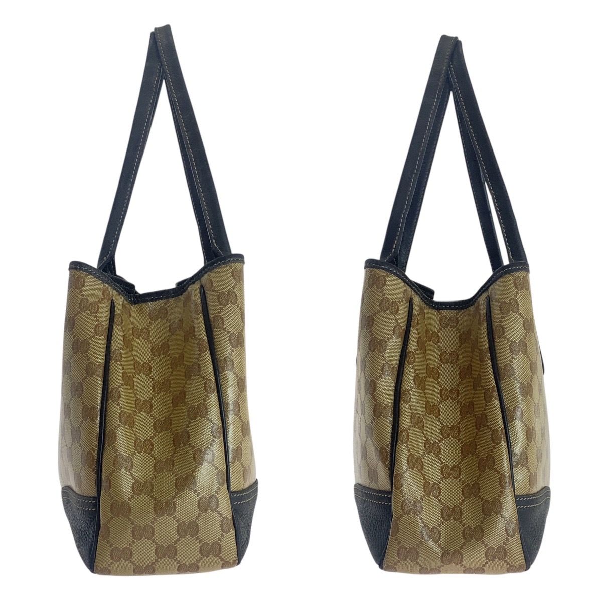GUCCI グッチ シェリーライン GGクリスタル ベージュ ブラウン 