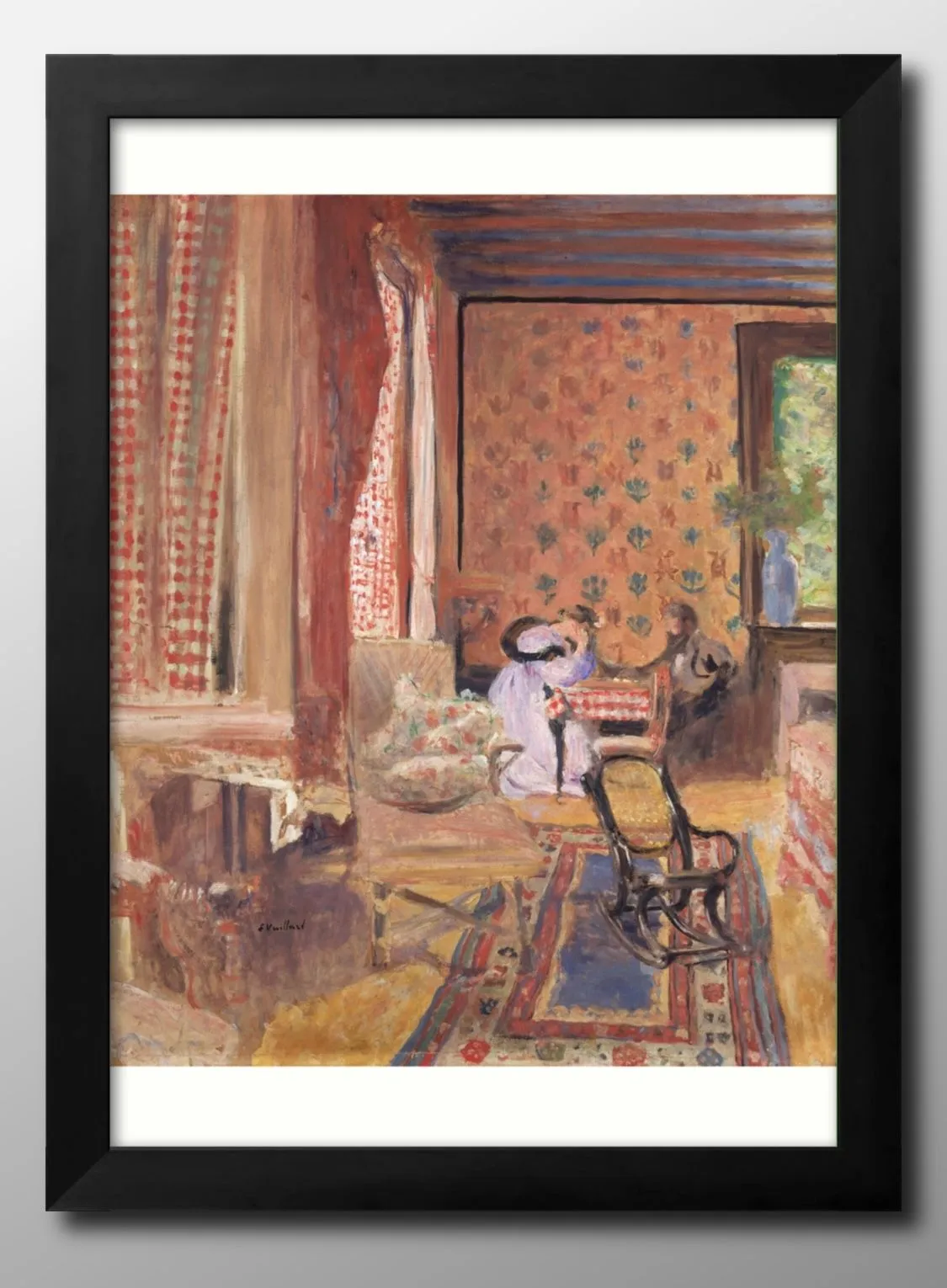 エドゥアール・ヴュイヤール、室内、希少な額装用画集より、新品高級額装付 エドゥアール・ヴュイヤール、室内、希少な額装用画集より、新品