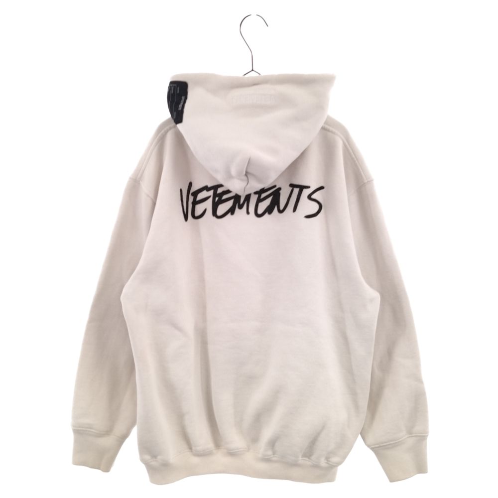 VETEMENTS (ヴェトモン) 20AW WRITTEN LOGO HOODIE ロゴパッチ 