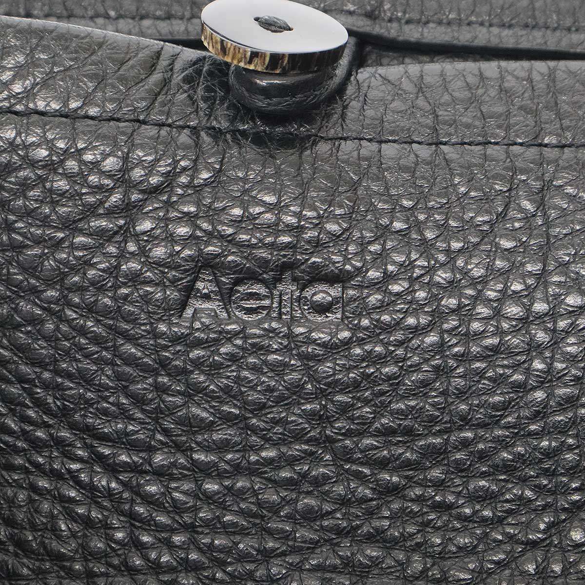 Aeta アエタ PEBBLE GRAIN LEATHER SHOULDER TOTE M グレインレザー 