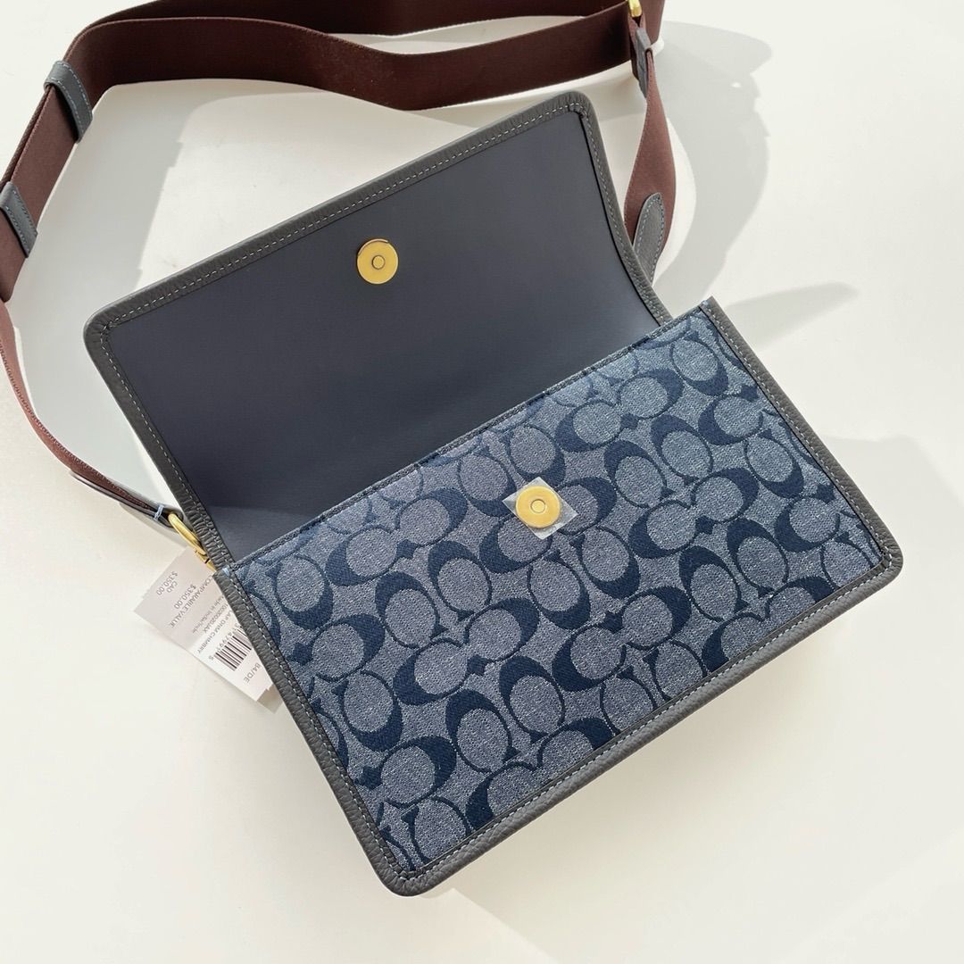 コーチバッグCOACHショルダーバッグ C8185 デニム クロスボディ斜  