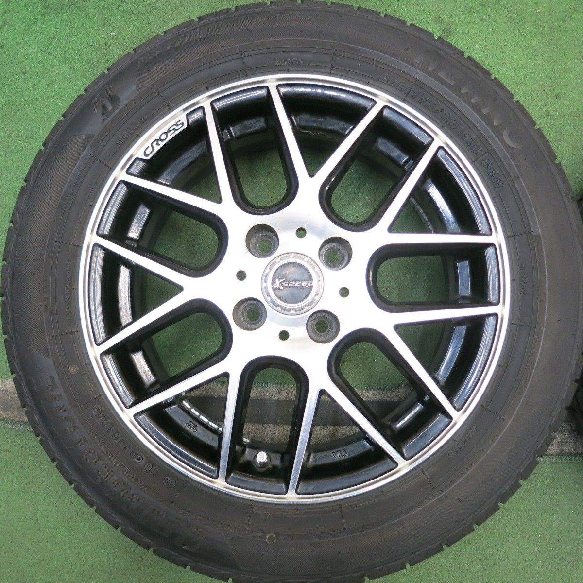 バリ溝 23年 8.5分 175 65R15 ブリヂストン NEWNO X CROSS SPEED クロススピード 15インチ ニューノ PCD100 4H 5092704HAノ FFCRYSTALESIA_COM