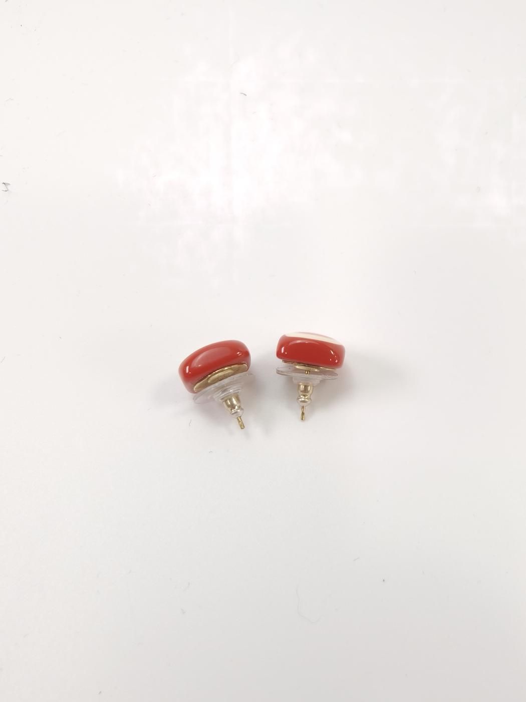 CHANEL シャネル ピアス ココマーク ピンク 赤 9674 CHANEL シャネル ピアス ココマーク ピンク 赤 管理番号:9674