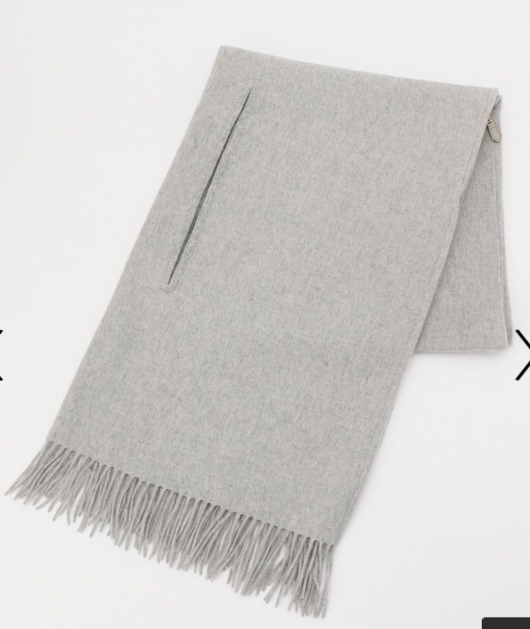自由区 カシミヤ ケープ ストール グレー ショール ポンチョ cashmere カシミヤポンチョ（ストール・マフラー） | AUBRIOT（オブリオ