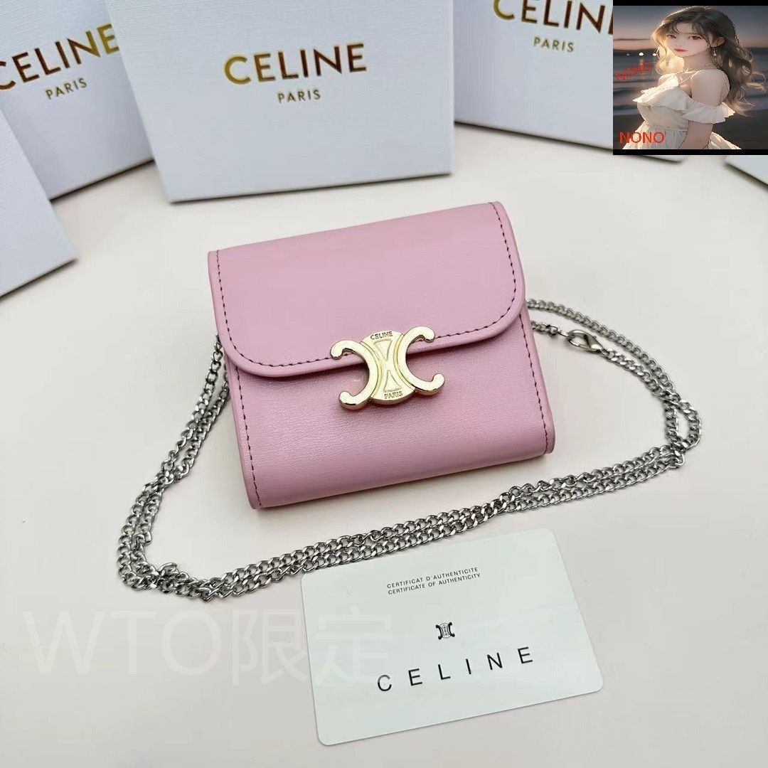 本日限定】?Celine トリオンフ チェーンウォレット 10783 ? 高級