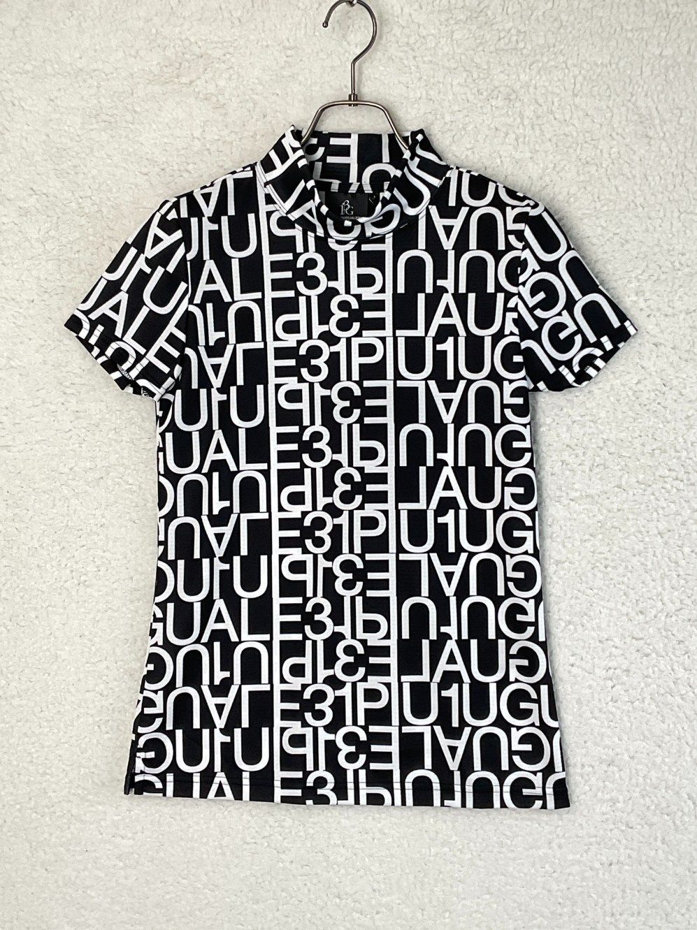 未使用品】1PIU1UGUALE3 GOLF ロゴモックネック半袖シャツ 未使用