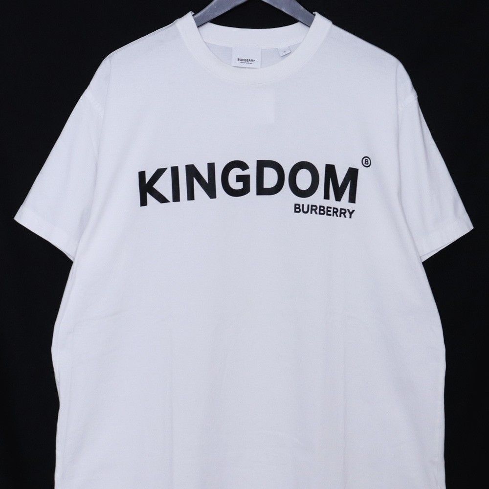BURBERRY 白 Tシャツ BURBERRY KINGDOM ロゴプリント Tシャツ Mサイズ ホワイト