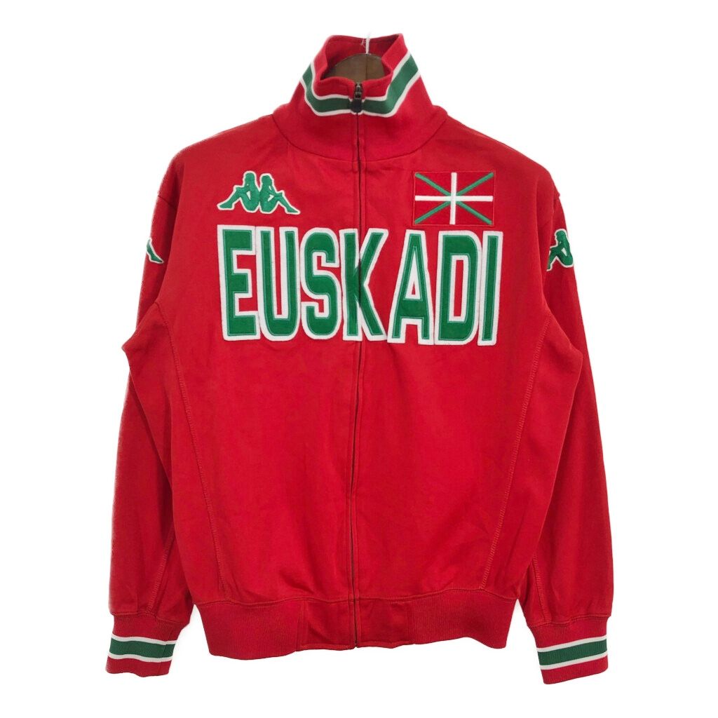 90年代 Kappa カッパ トラックジャケット スポーツ レッド (メンズ LARGE) 中古 古着 S3033