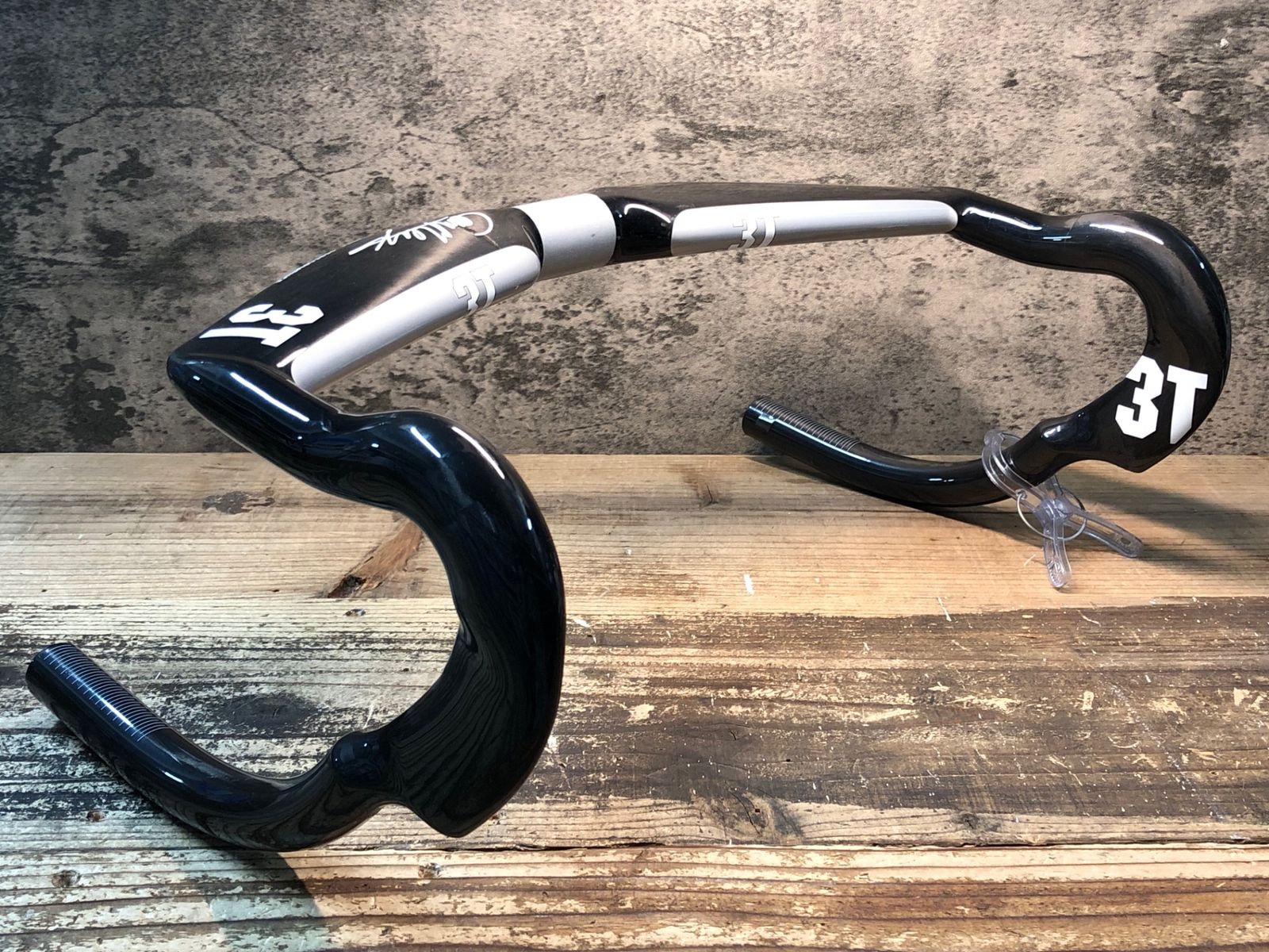 IP056 3T スフィンクス SPHINX LTD カーボン トラックハンドル エンド部C-C 420mm クランプ痕陥没のためジャンク
