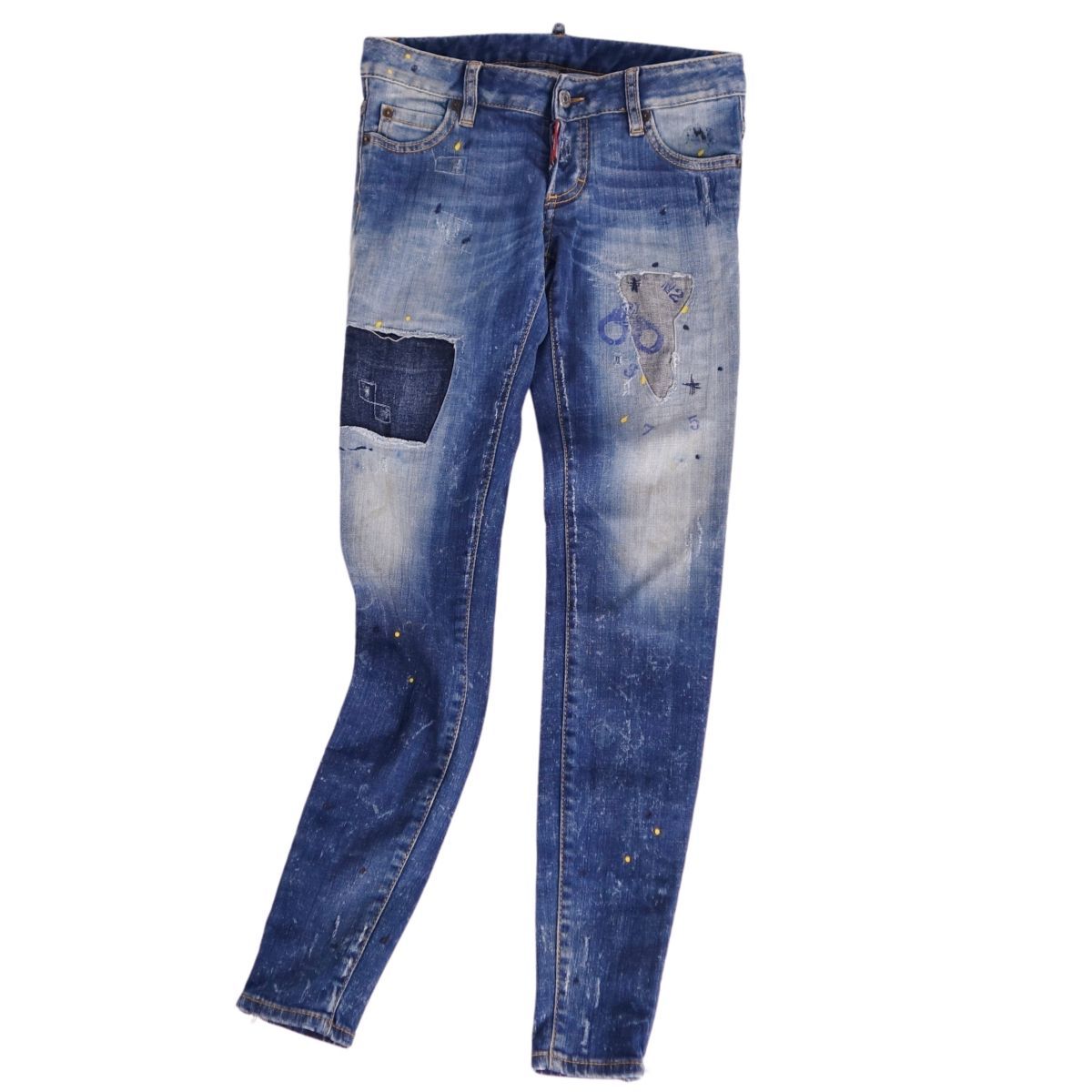 DSQUARED2 デニムパンツ ダメージ加工 美品 ディースクエアード DSQUARED2 パンツ デニムパンツ ダメージ加工