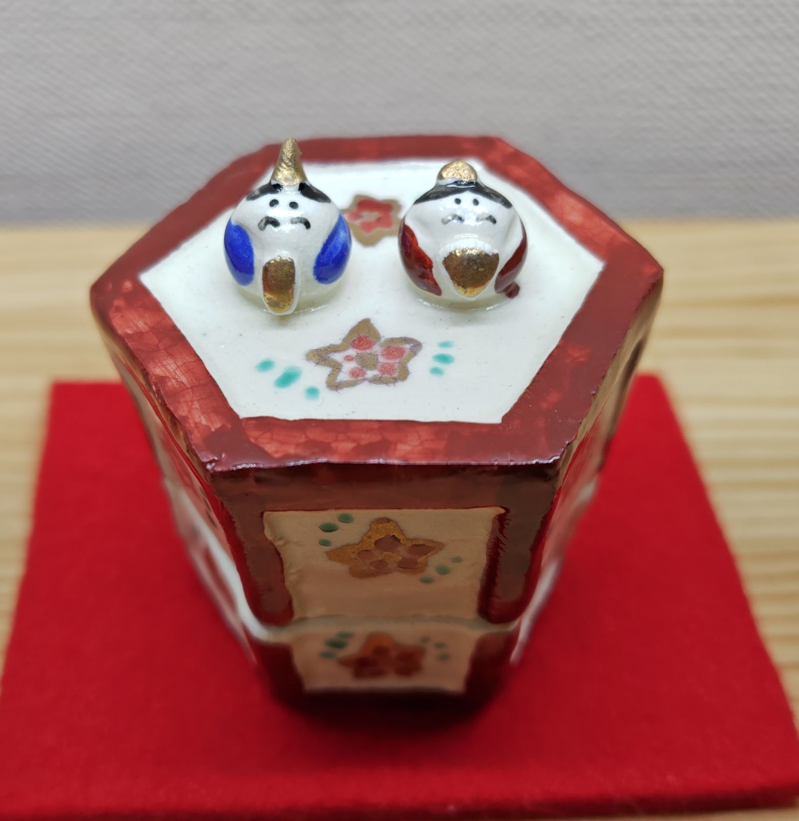 逢絢亭 茶道具 香合 京焼 雪洞 豆雛香合 長谷川剛 共箱入り