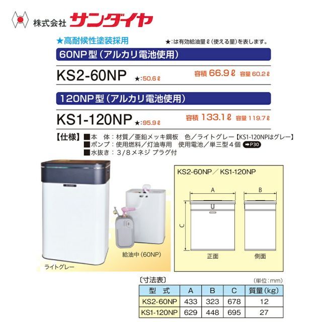 SUNDIA アルカリ電池使用