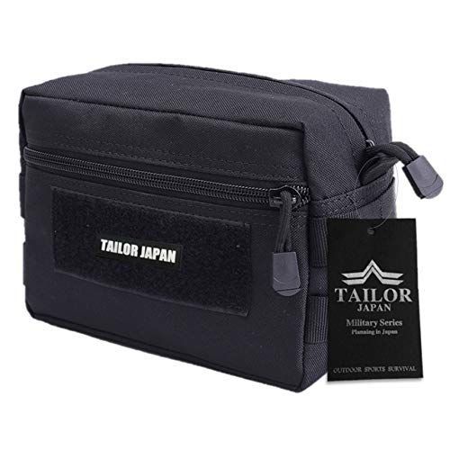 ブラック 【TAILOR JAPAN】タクティカルポーチ ミリタリーポーチ