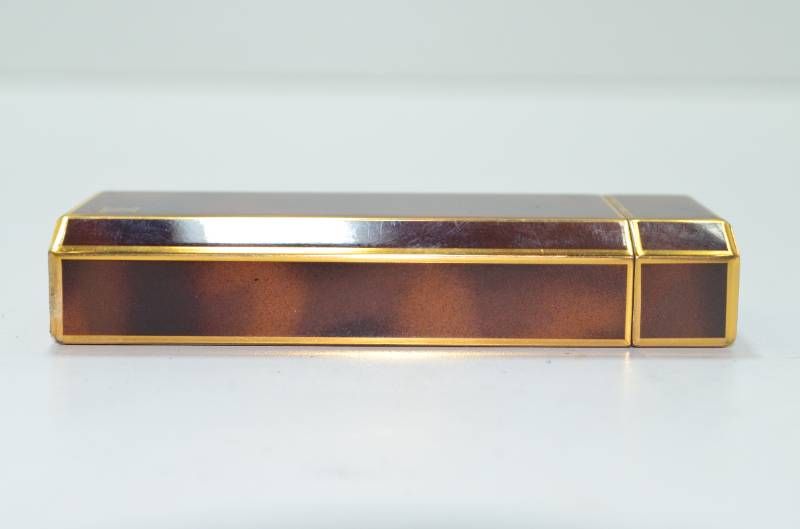 カルティエ Cartier ガスライター ゴールド ブラウン マーブル柄 ロゴ刻印 フランス製 WWW_KANDAIZUMI_COM