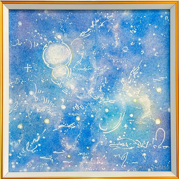 抽象画パステルアート 天秤座