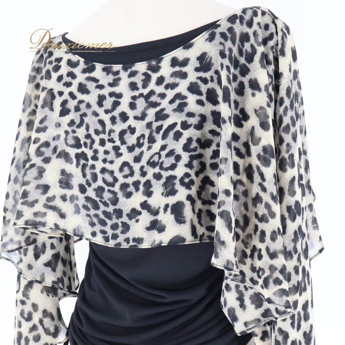 ヒョウ・花柄 ブラウス 社交ダンス 社交ダンス トップス レオタード