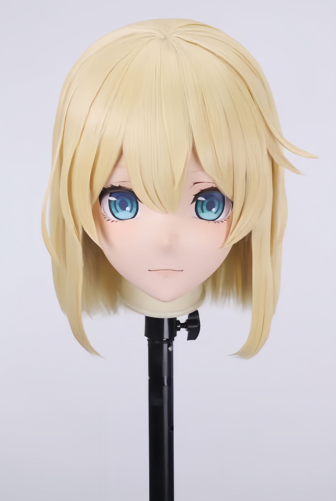 全頭マスク ロック付き NO.1184 顔交換 フルマスク ドール ヘッドロリータ人形 コスプレ 変身 仮装 着ぐるみ 二次元美少女