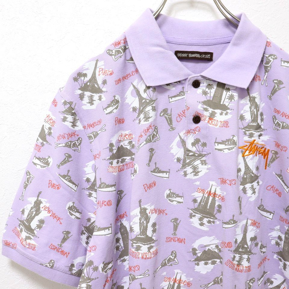 STUSSY ポロシャツ STUSSY ステューシー ポロシャツ 半袖 メンズ Textured ( stussy