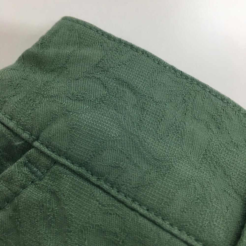 美品　マスターバニー　グリーンスカート 美品】マスターバニー スカート グリーン 花柄織生地 レディース