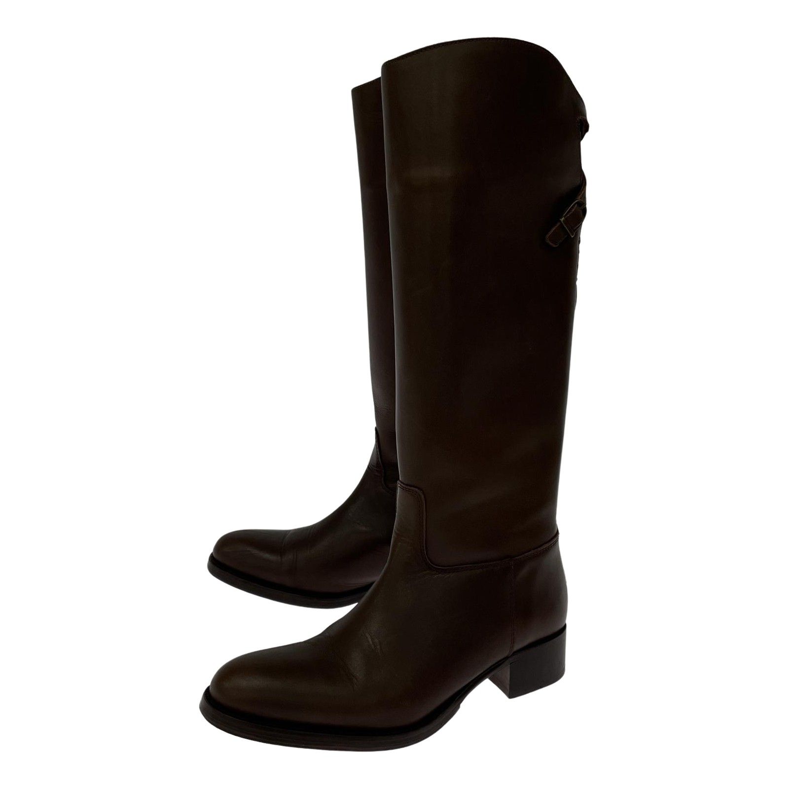 ESCARLATA　エスカラータ　ロングブーツ　サイズ　38 ESCARLATA エスカラータ ロングブーツ size38/ブラウン レディース