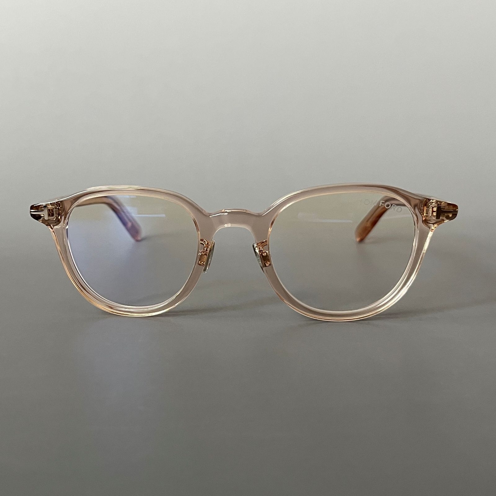 トムフォード メガネ TOM FORD アジアンフィット ラウンド クリア 