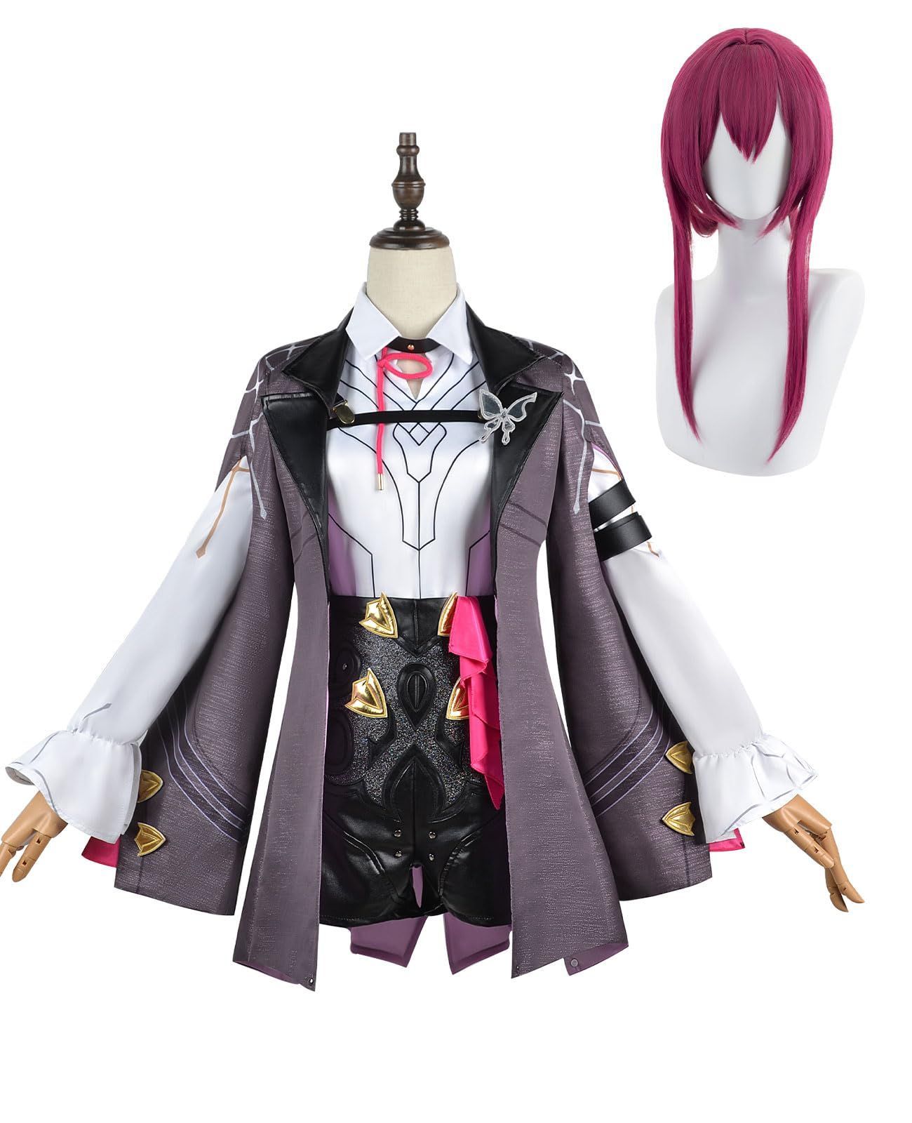 五次元 崩壊スターレイル 星核ハンター コスプレ ウィッグ付き ホタル コスプレ カフカ コスプレ 銀狼 コスプレ衣装 刃 コスプレ 大人用 BJ0923ML