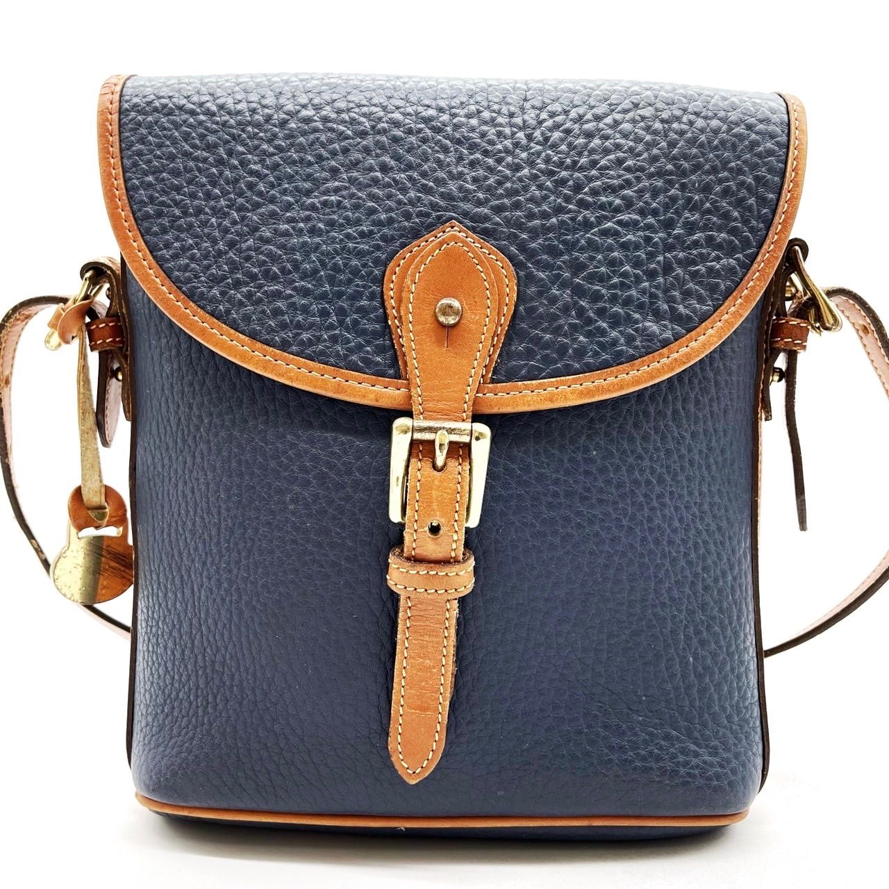 【極美品✨】ドゥーニー&バーク ショルダーバッグ シボ革 レザー ネイビー ✨良品✨ DOONEY & BOURKE ドゥーニーアンドバーク ポシェット