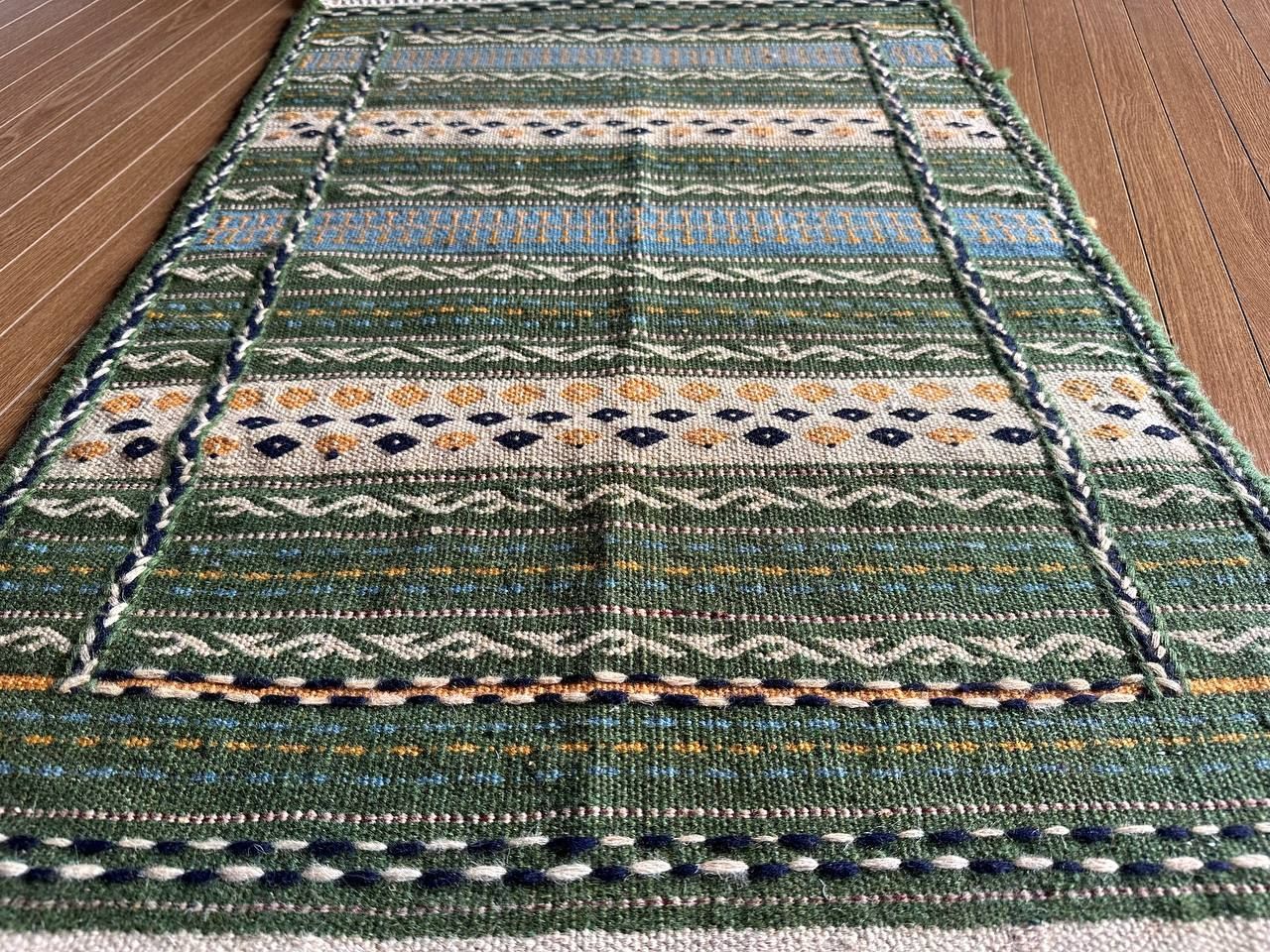 283×75】イラン直輸入アゼルバイジャン産キリム・KILIM／ランナー1964