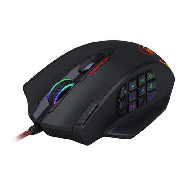 【新品･最短当日出荷】REDRAGON レッドラゴン ゲーミングマウス 多機能ボタンRGB IMPACT  光学式 /有線 /18ボタン /USB M908TI (2513824)