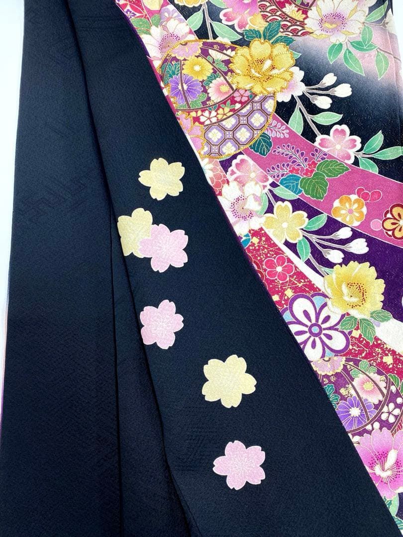 振袖 豪華 金通し 金彩 紋意匠 辻ヶ花 身丈169cm 振袖 豪華 金通し