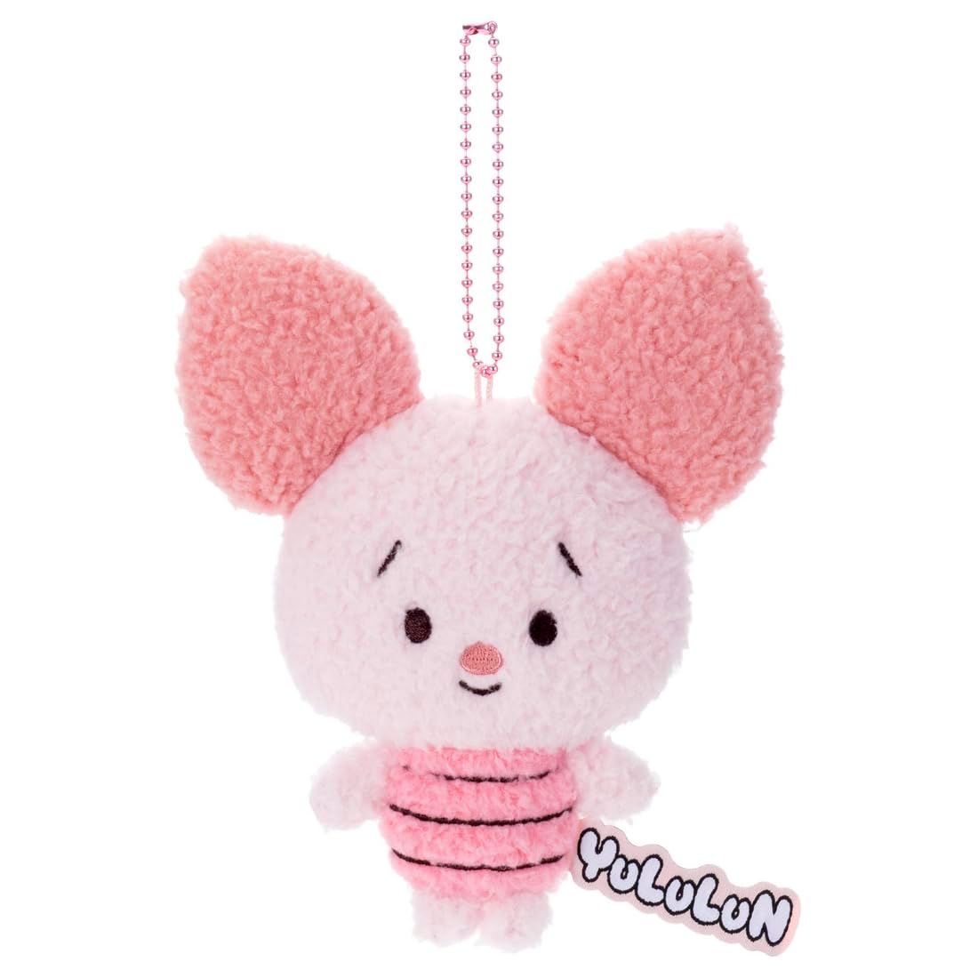 ディズニーキャラクター YULULUN ボールチェーンマスコット ピグレット ぬいぐるみ高さ約15cm
