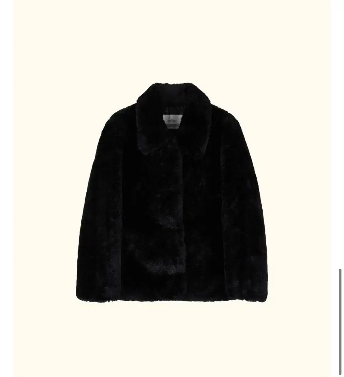 リエット ウール イヴ ファー ジャケット ブラック