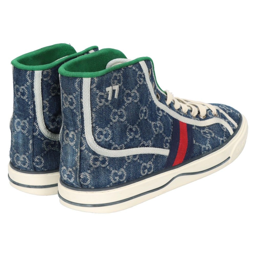 GUCCI デニムスニーカー テニス1977 ⭐︎美品⭐︎ GUCCI テニス1977 デニム スニーカー メンズ6 グッチ 美品