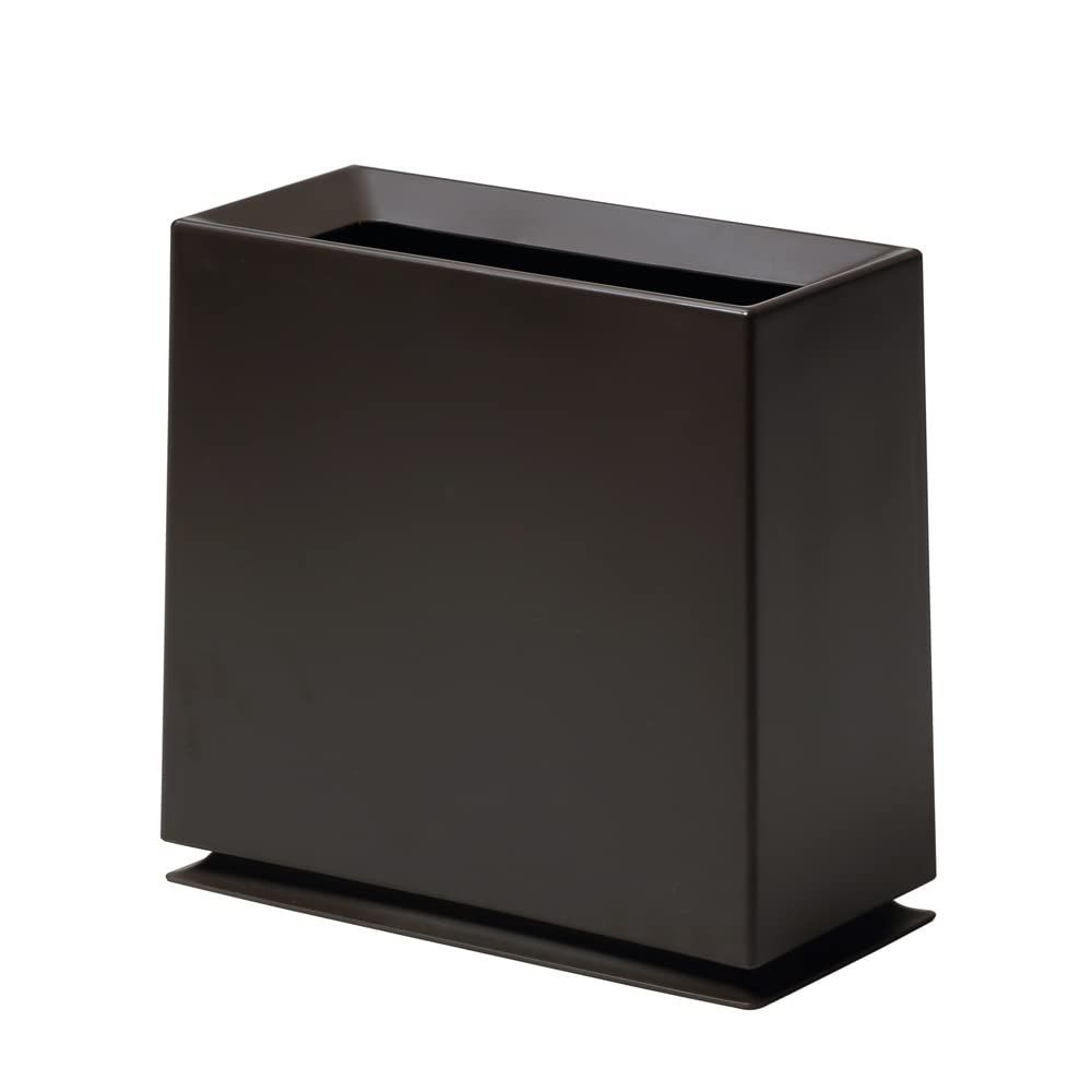 Color:05)ブラウン_PatternName:a)単品 ideaco(イデアコ) ゴミ箱 角型 8.5L W31.5?D15?H30cm TUBELOR BRICK brown (チューブラー ブリック ブラウン)