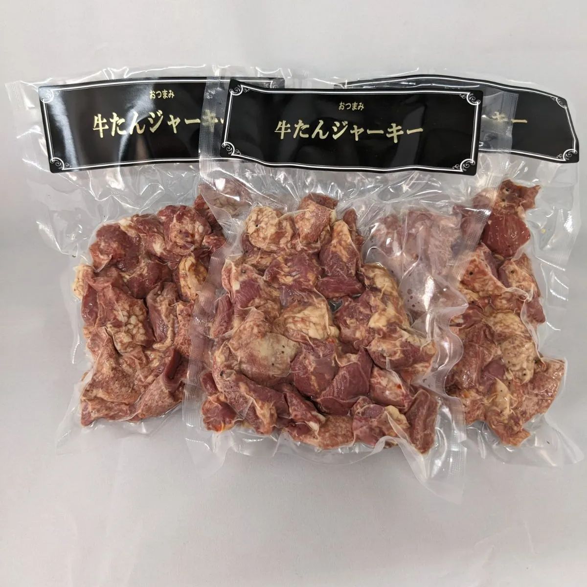 牛たんジャーキー　３パックセット【原料入手困難】-0