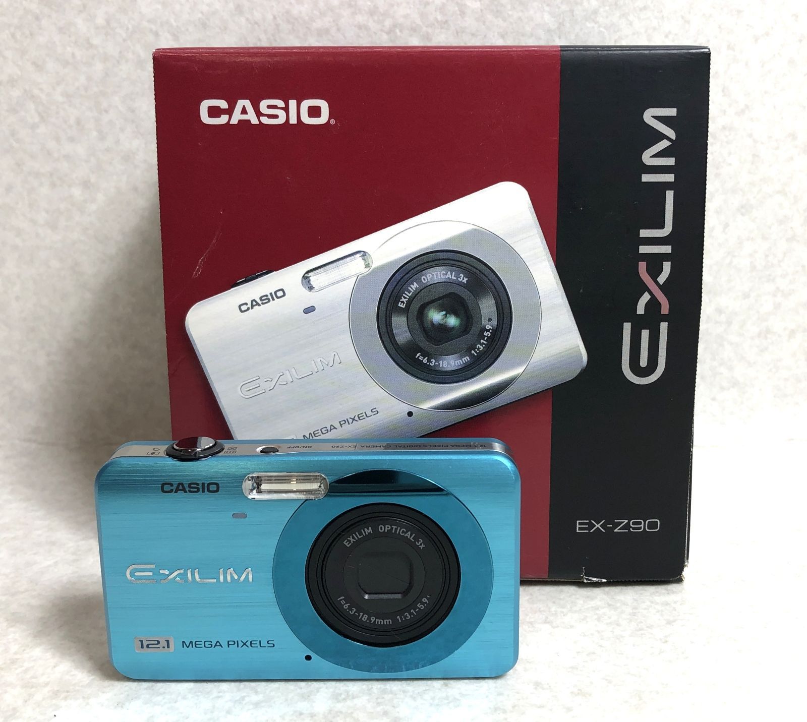 DH1416 動作 済 カシオ EXILIM コンパクトデジタルカメラ EX-Z80 デジカメ ブルー