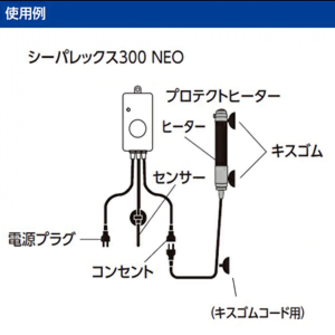 ニッソー プロテクトプラス R-300W ヒーターサーモセットヒーター交換可能