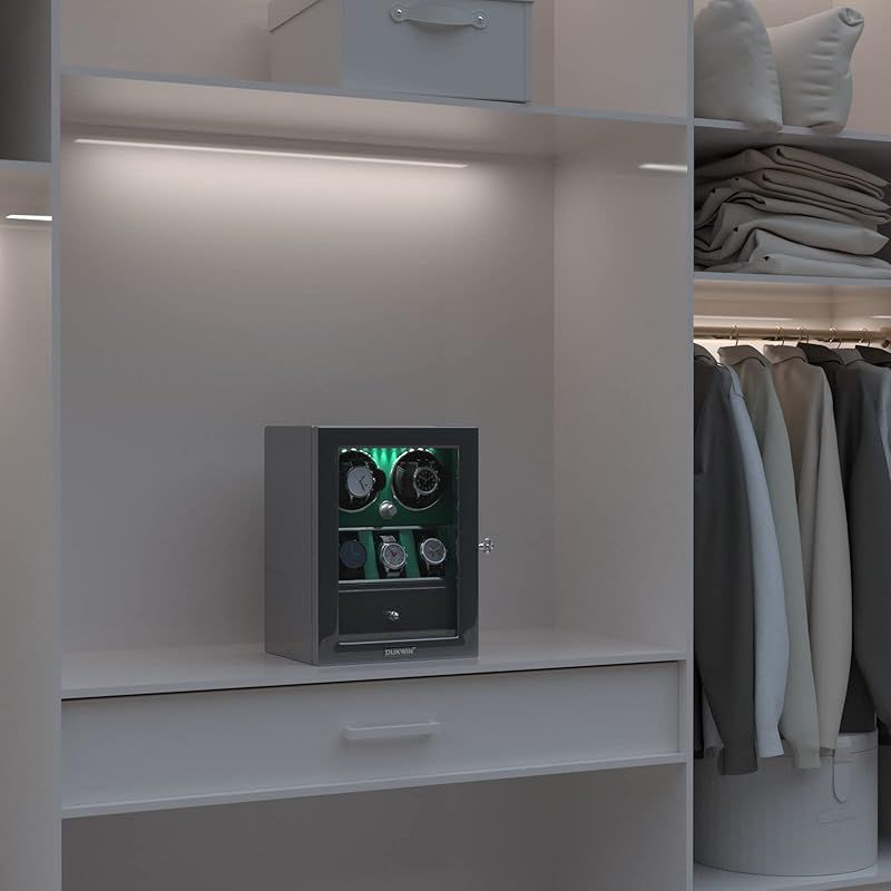 【新品】DUKWIN ワインディングマシーン2本巻き+3本収納 腕時計自動巻上機 DUKWIN ワインディングマシーン 2本巻き+3本収納 ウォッチワインダー