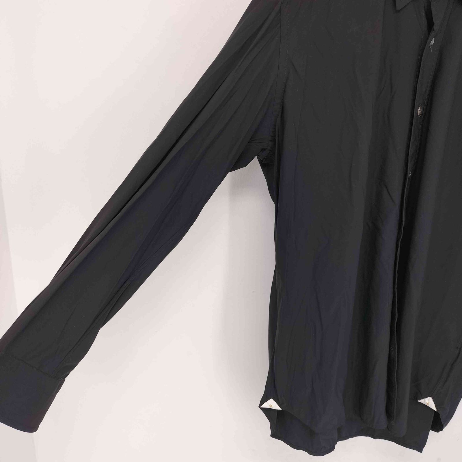  バグッタ Bagutta slim ジャージーストレッチシャツ レディース L 長袖 シャツ ブラウス