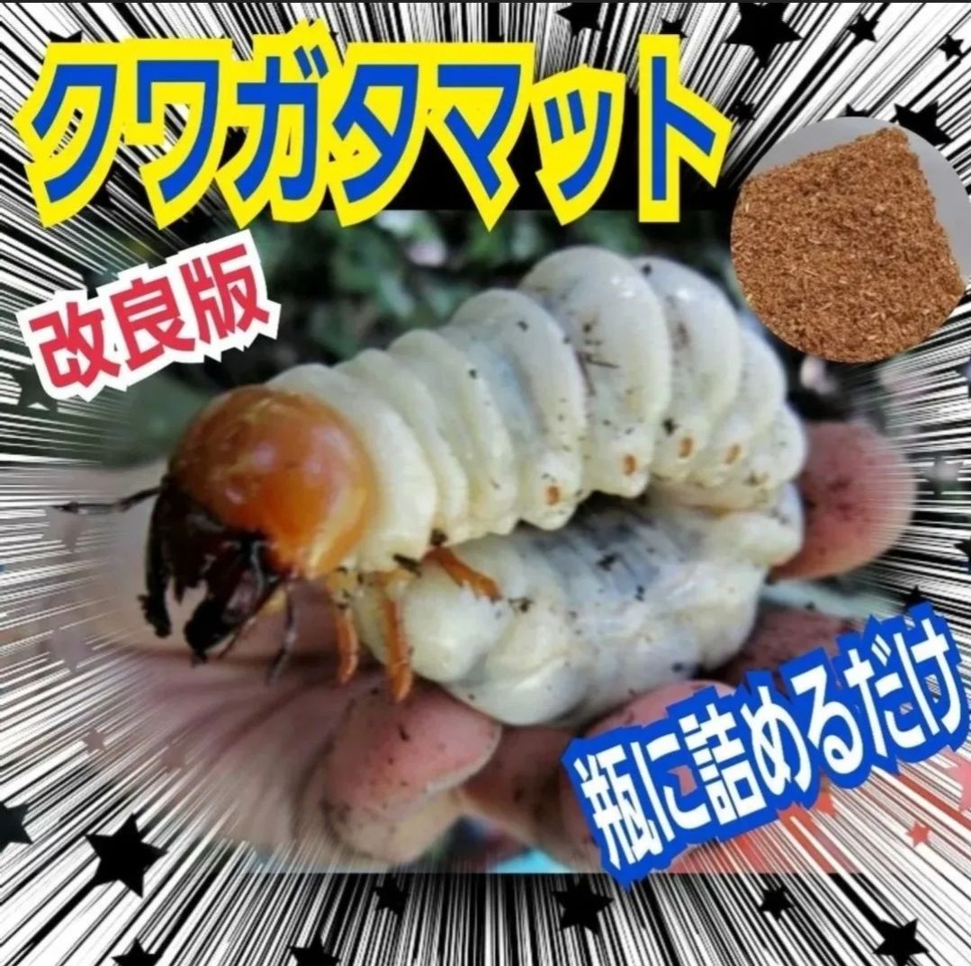 【60リットル】菌床粉砕クワガタマット　甘い菌糸の香り！カップや瓶に詰めるだけ！ 改良版☆菌床粉砕マット【6リットル】クワガタ幼虫が巨大化し