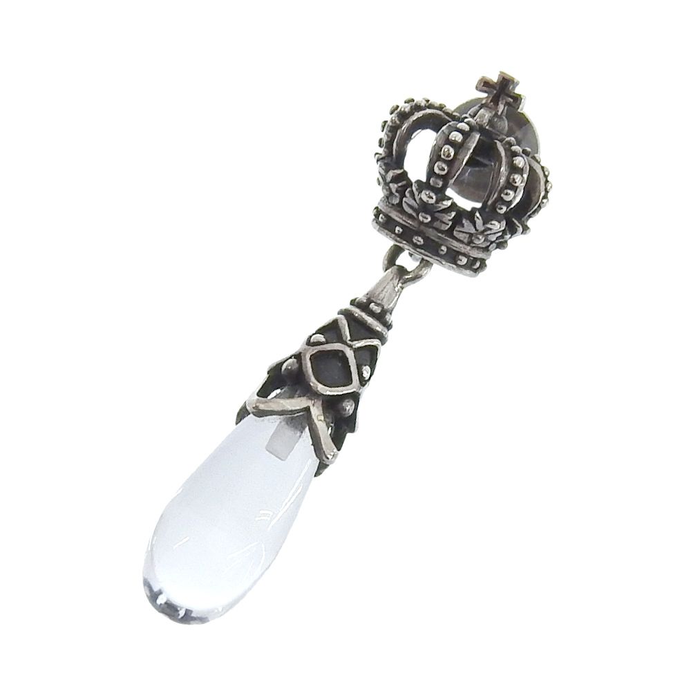 超 ジャスティンデイビス Justin Davis SEJ170A GATSBY SHORT クラウン × ティアドロップ スイング ピアス SV925 K18 メンズ