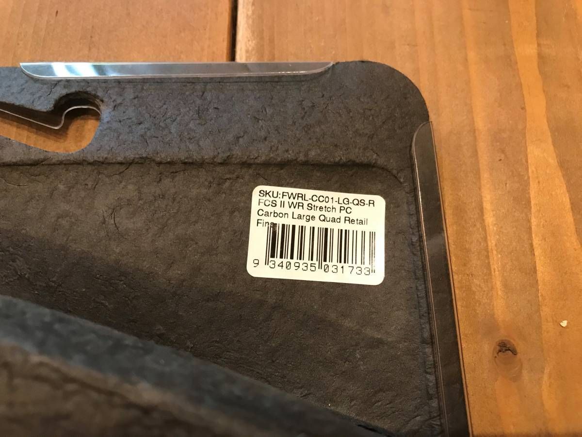 新品】FCS2 WR STRETCH PC CARBON QUAD L クアッドフィン 4FIN