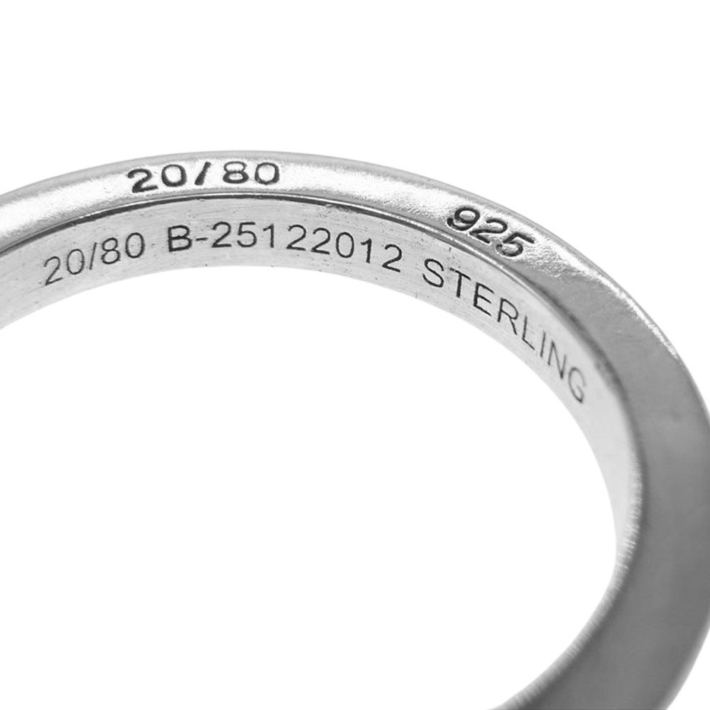 トゥエンティーエイティー 20/80 リング TWENTY EIGHTY STERLING SILVER SQUARE RING 1.8mm  WIDTH スクエアリング シルバー リング シルバー系 17号【中古】 - メルカリ