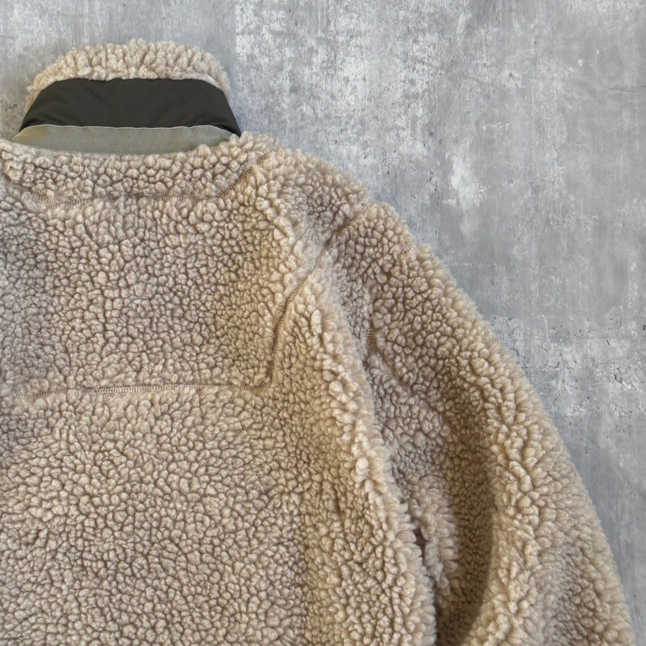 ハーフジップボアジャケット