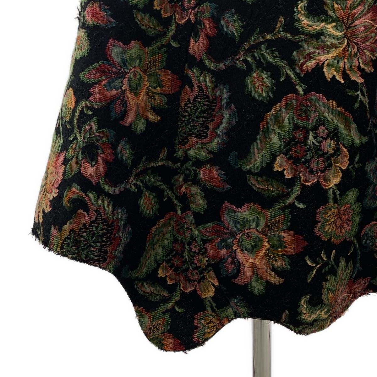 COMME des GARCONS コムデギャルソン 2016AW ゴブラン織り 変形 断ち切り バックジップ スカート S マルチ レディース SIROKUMA-CORPORATION_COM