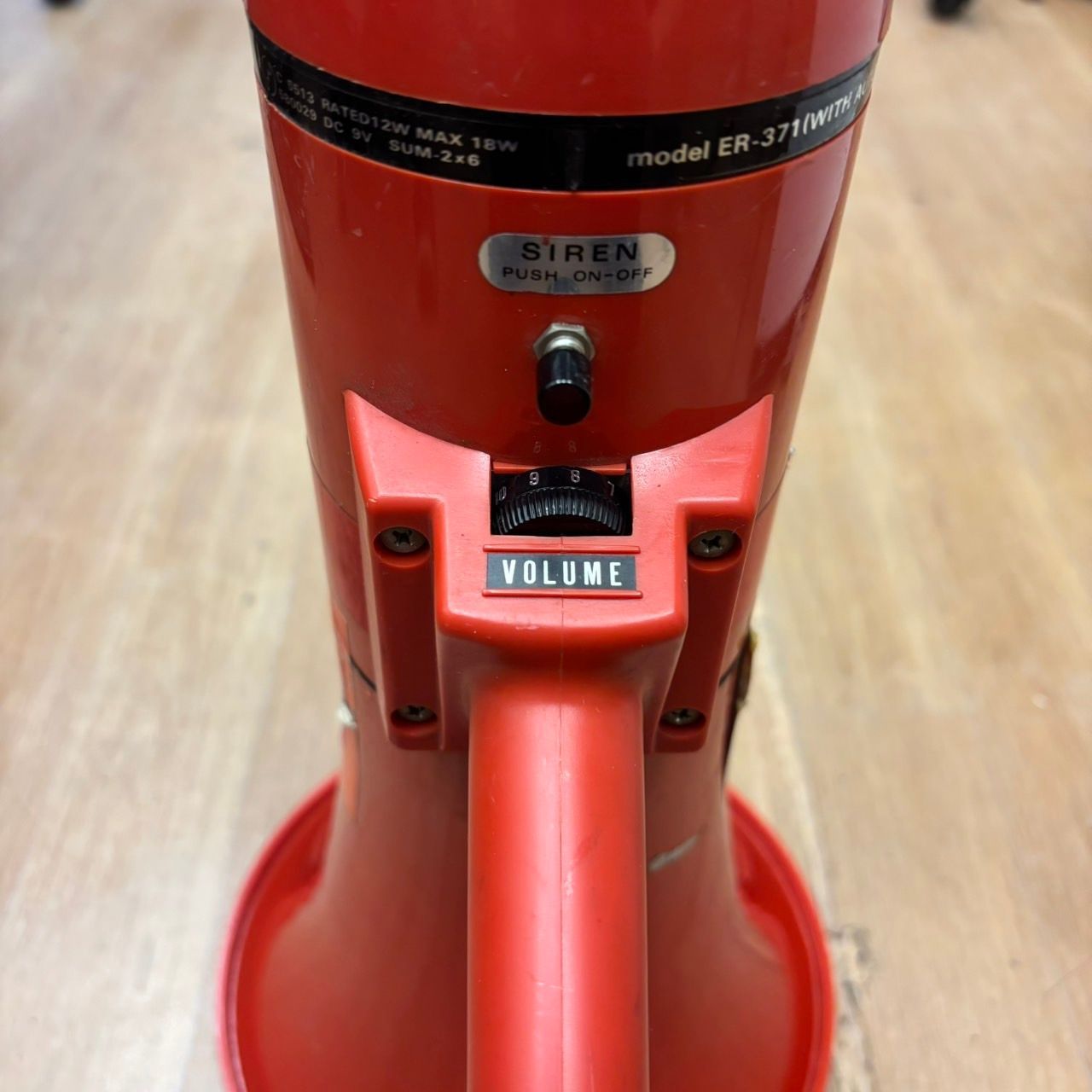 123 ジャンク TOA ER-371 非常サイレン付きトランジスターメガホン