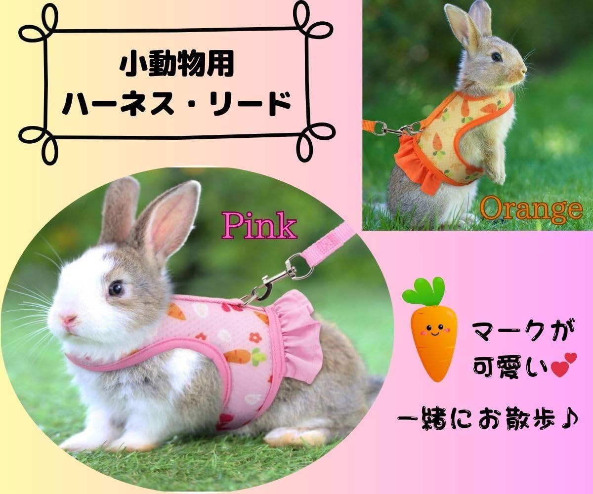 【確認用】リード　うさぎ用　ハーネス うさぎ ウサギ ハーネス リード 付 小動物 モルモット