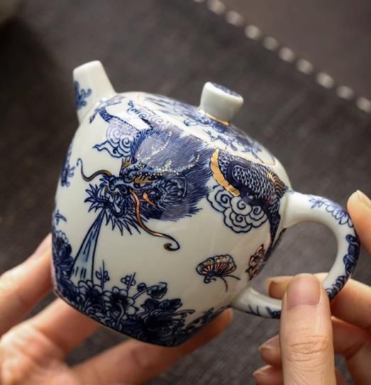 中国茶器 茶壺 魚化龍壺